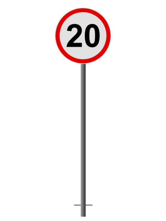 Įbetonuojamas Ženklas "Greitis"