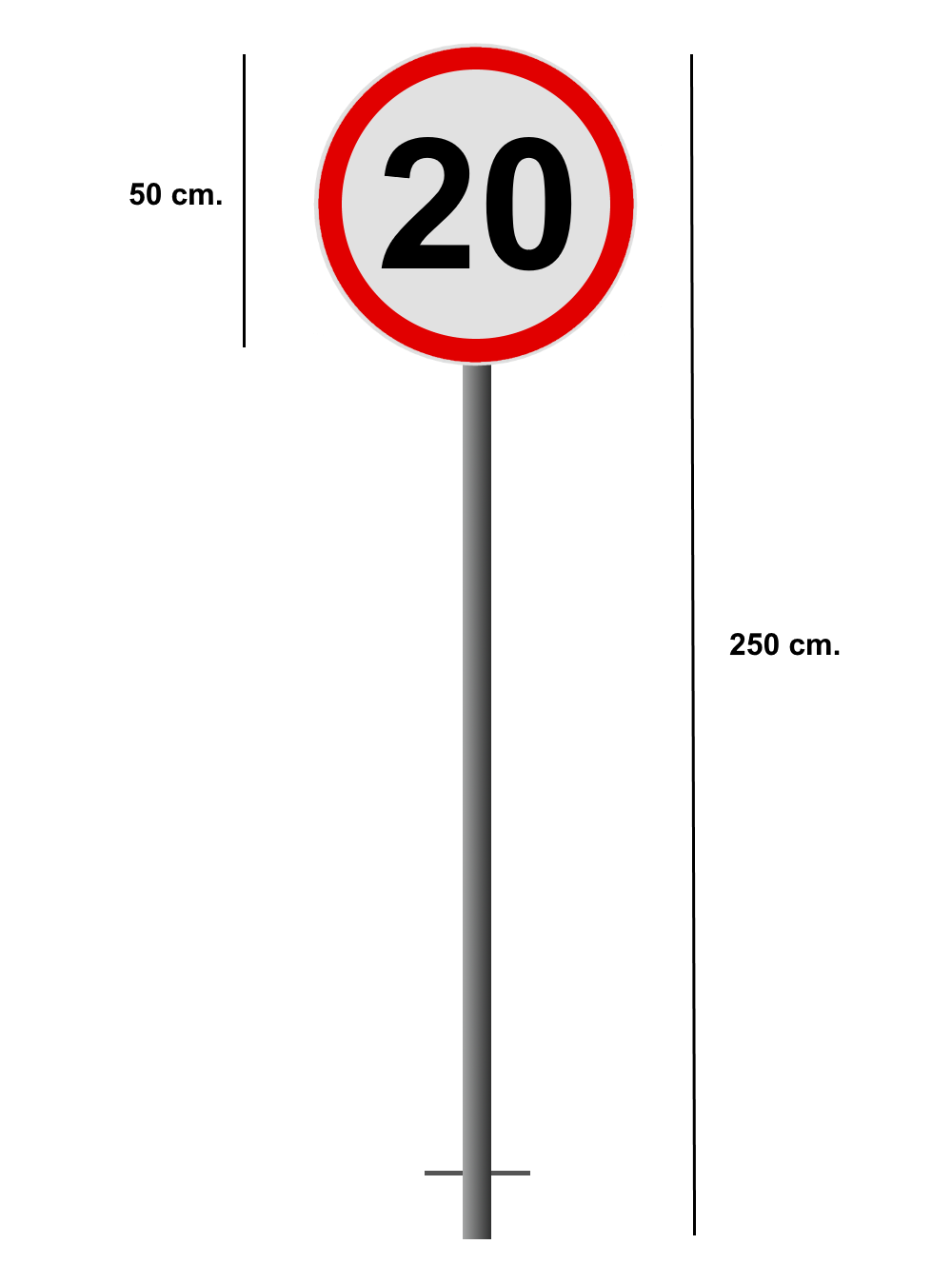 Įbetonuojamas Ženklas "Greitis"
