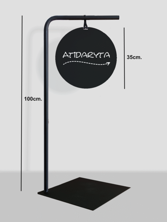 Pastatomas Ženklas Informacinis Stendas "ATIDARYTA"
