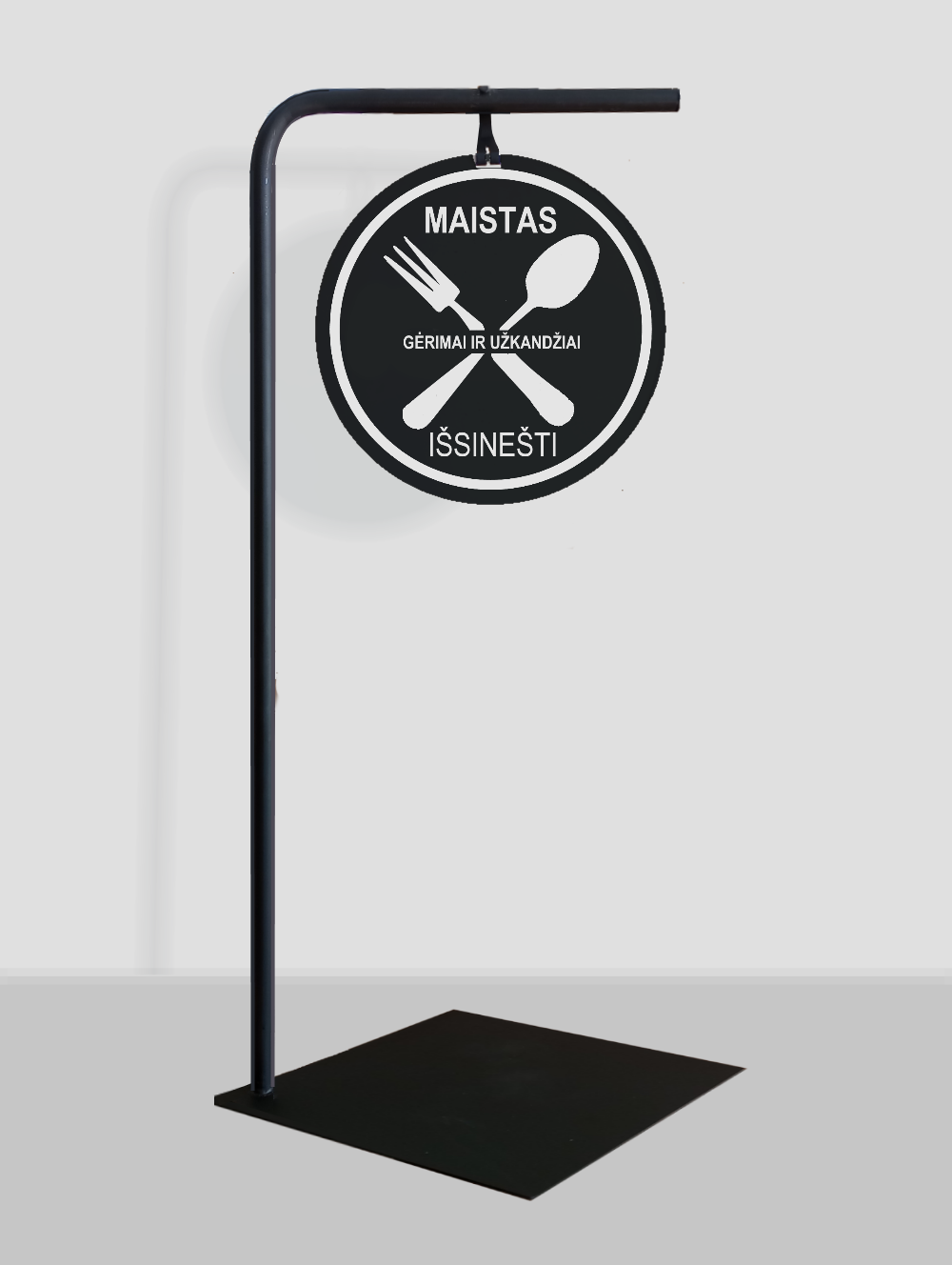 Pastatomas Ženklas Informacinis Stendas "Maistas Išsinešti"