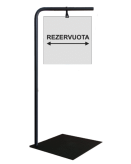 Pastatomas Ženklas Informacinis Stendas "REZERVUOTA"