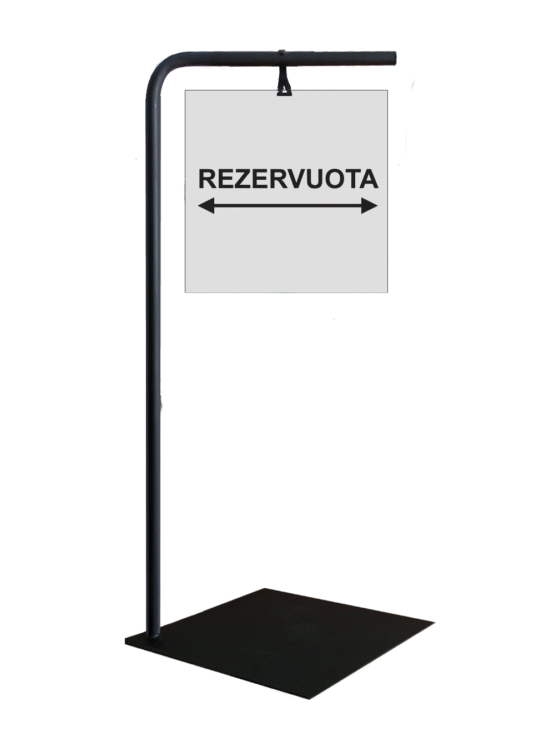 Pastatomas Ženklas Informacinis Stendas "REZERVUOTA"