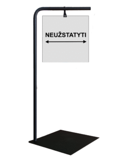 Pastatomas Ženklas Informacinis Stendas "Neužstatyti"