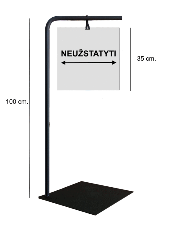 Pastatomas Ženklas Informacinis Stendas "Neužstatyti"