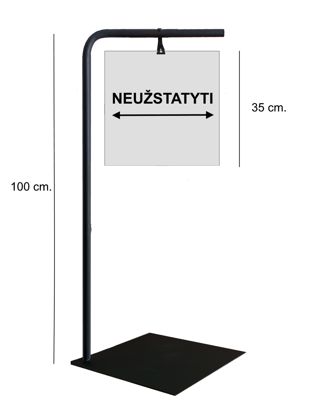 Pastatomas Ženklas Informacinis Stendas "Neužstatyti"
