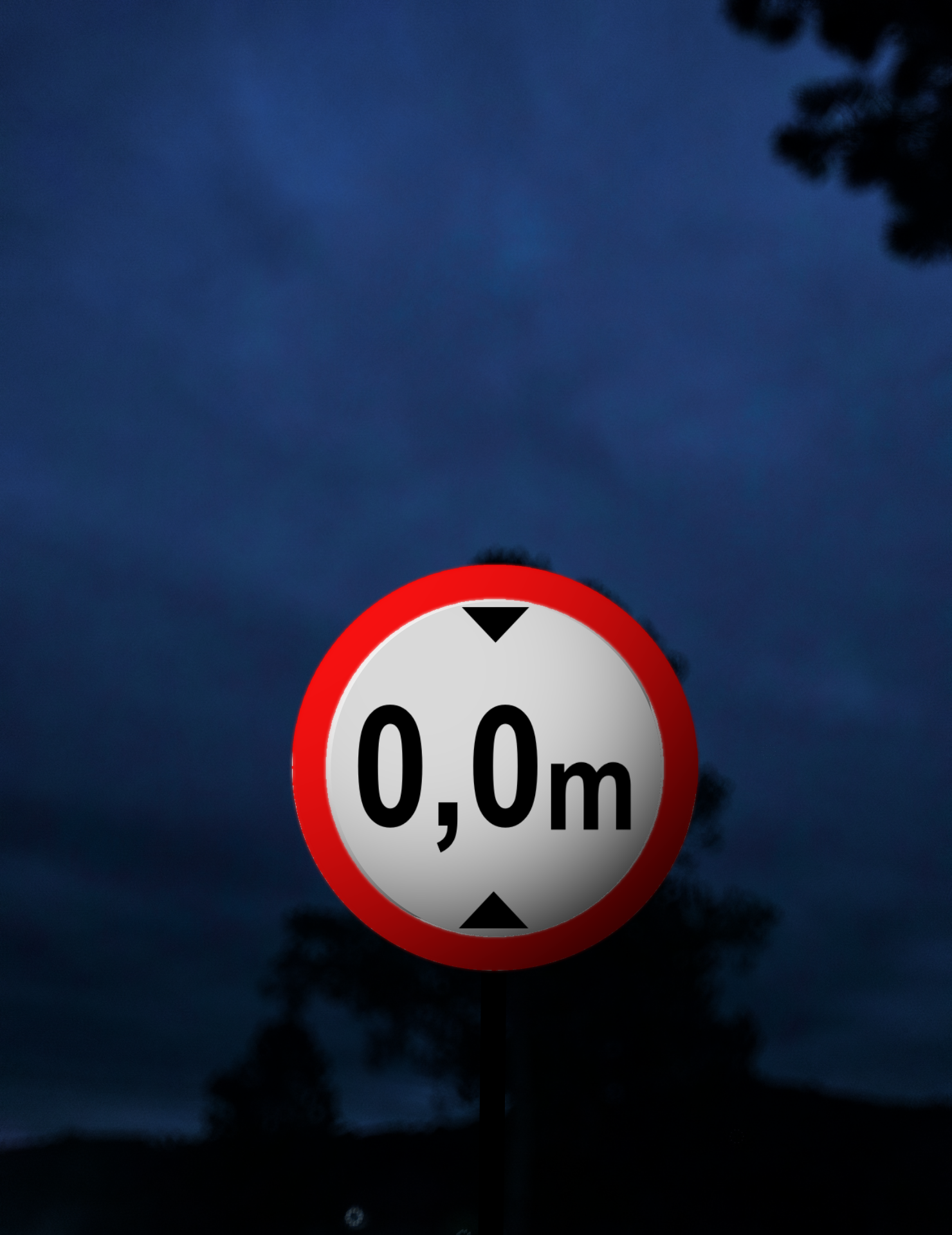 Ženklas - 316 - ribotas aukštis. Draudžiama važiuoti transporto priemonėmis, kurios (su kroviniu ar be jo) platesnės, negu nurodyta kelio ženkle