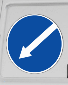 Magnetinis, šviesą atspindintis, atšvaitinis ženklas "Rodyklė"