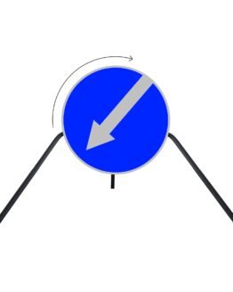 Stabilus Sulenkiamas Nukreipiamasis Ženklas "Rodyklė"