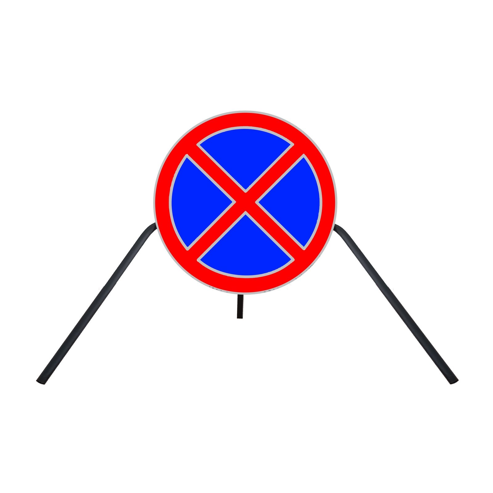 Stabilus Sulenkiamas Ženklas "Sustoti ir Stovėti Draudžiama"