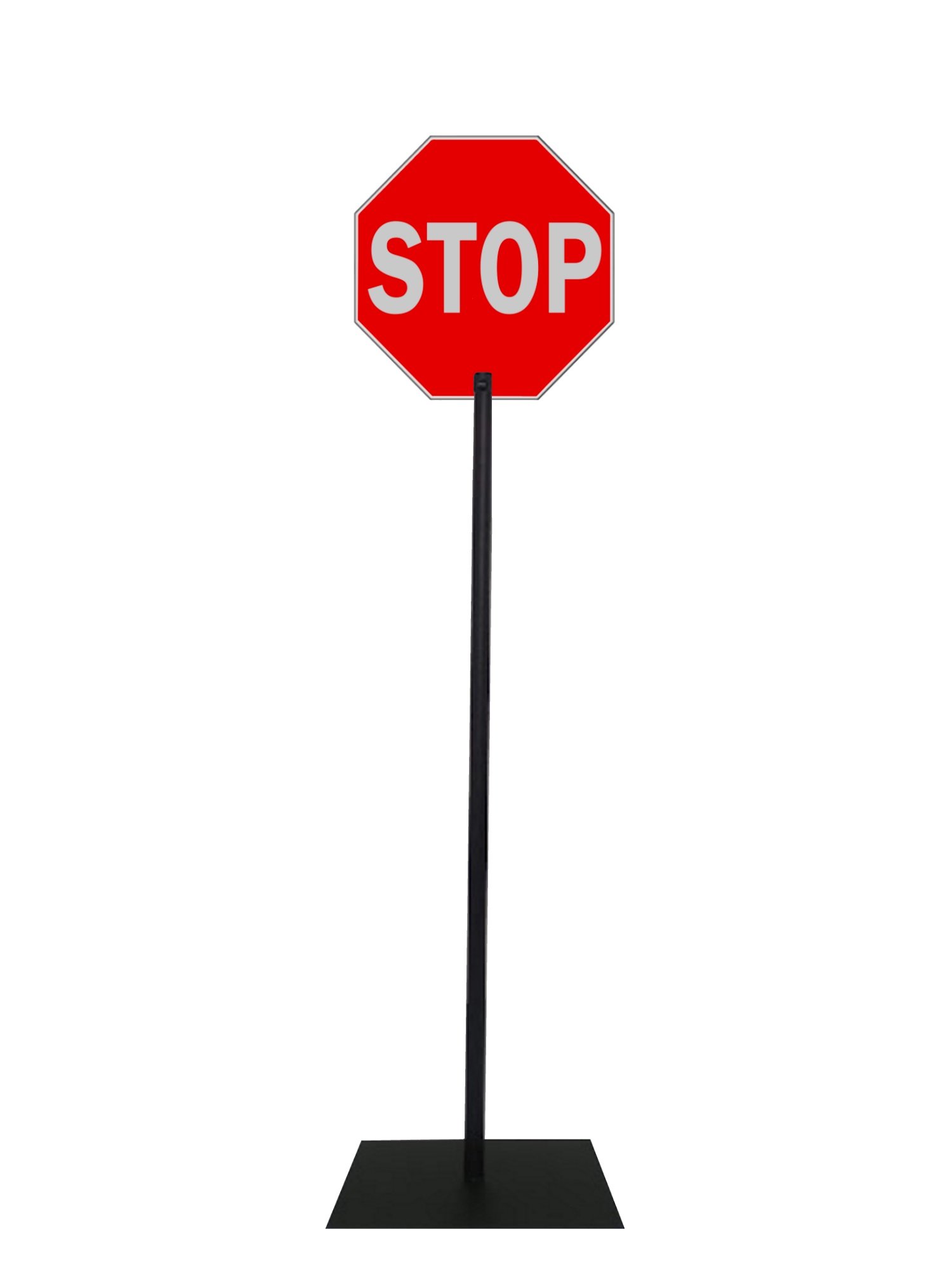 Pastatomas ženklas "STOP"