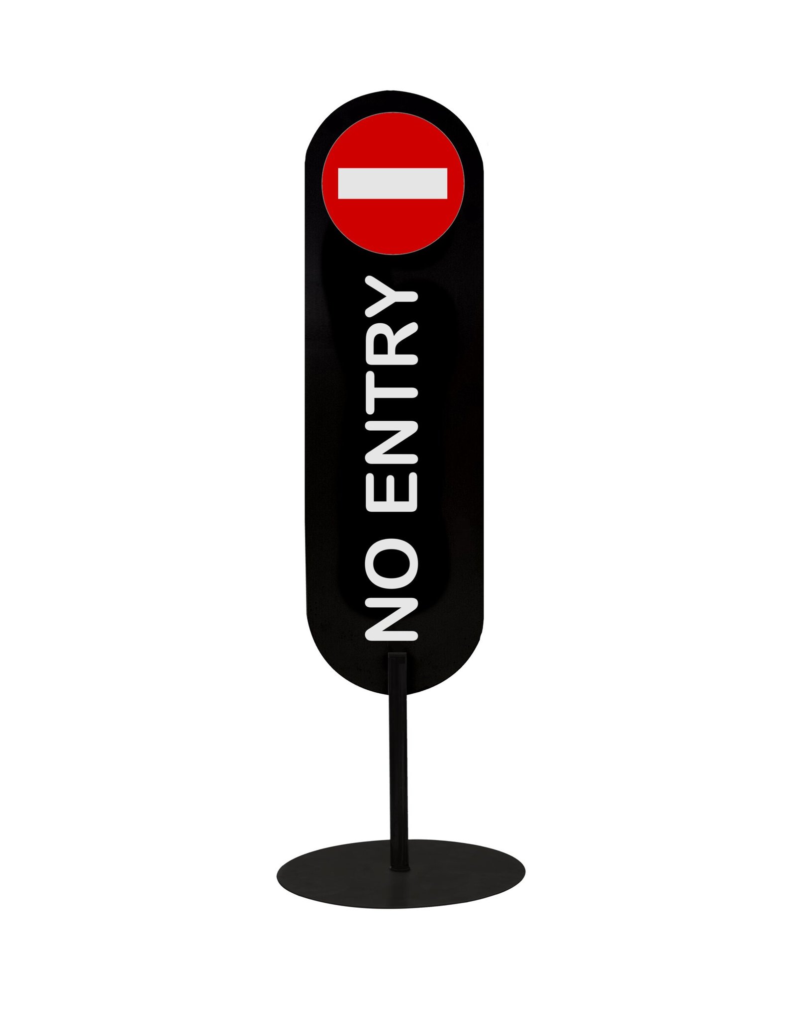 Pastatomas ! formos ženklas "No Entry"