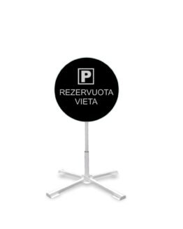 Pastatomas sulankstomas trikojis ženklas "Rezervuota Vieta"